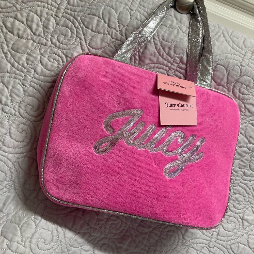 Juicy Couture cosmetic travel bag Y2K